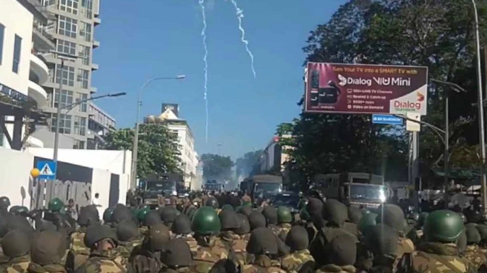 Sri Lanka protest ban