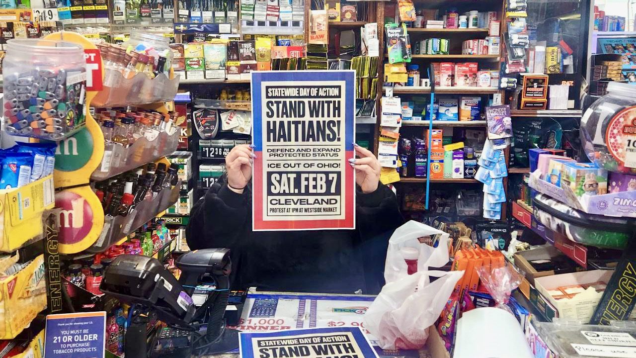 Stand with Haitians poster