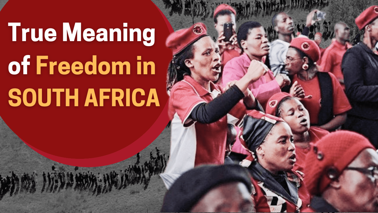 “South Africa’s freedom serves the interest of a few while the majority lives in deep poverty”