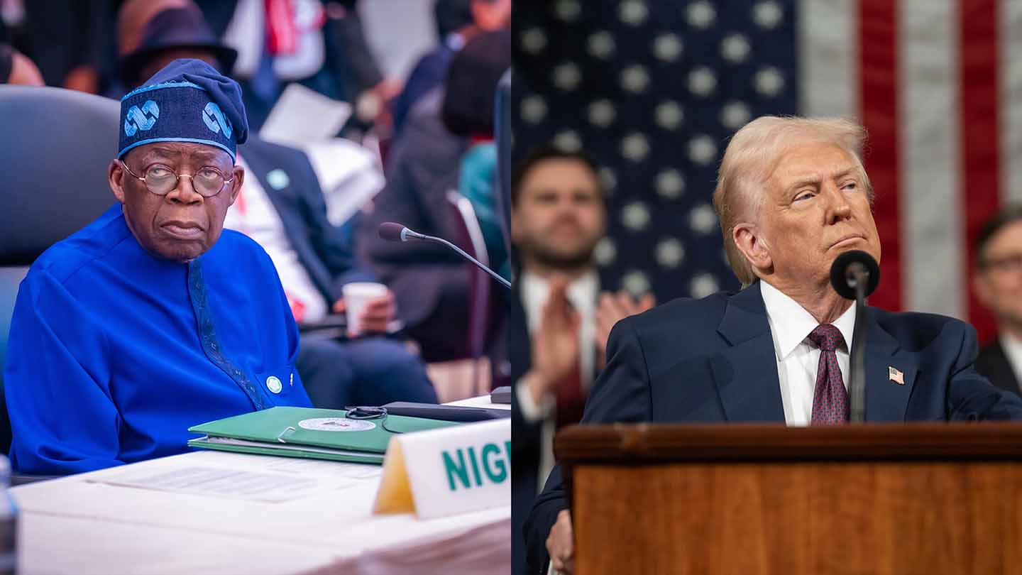 Nigerian President Bola Ahmed Tinubu and US President Donald Trump
