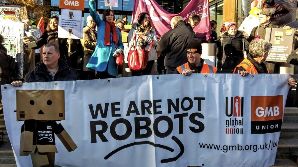 Strikes spread across Amazon UK warehouses as workers reject “pathetic” pay offer