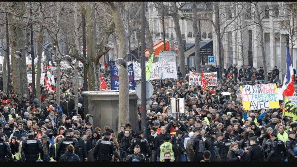 French pension protests