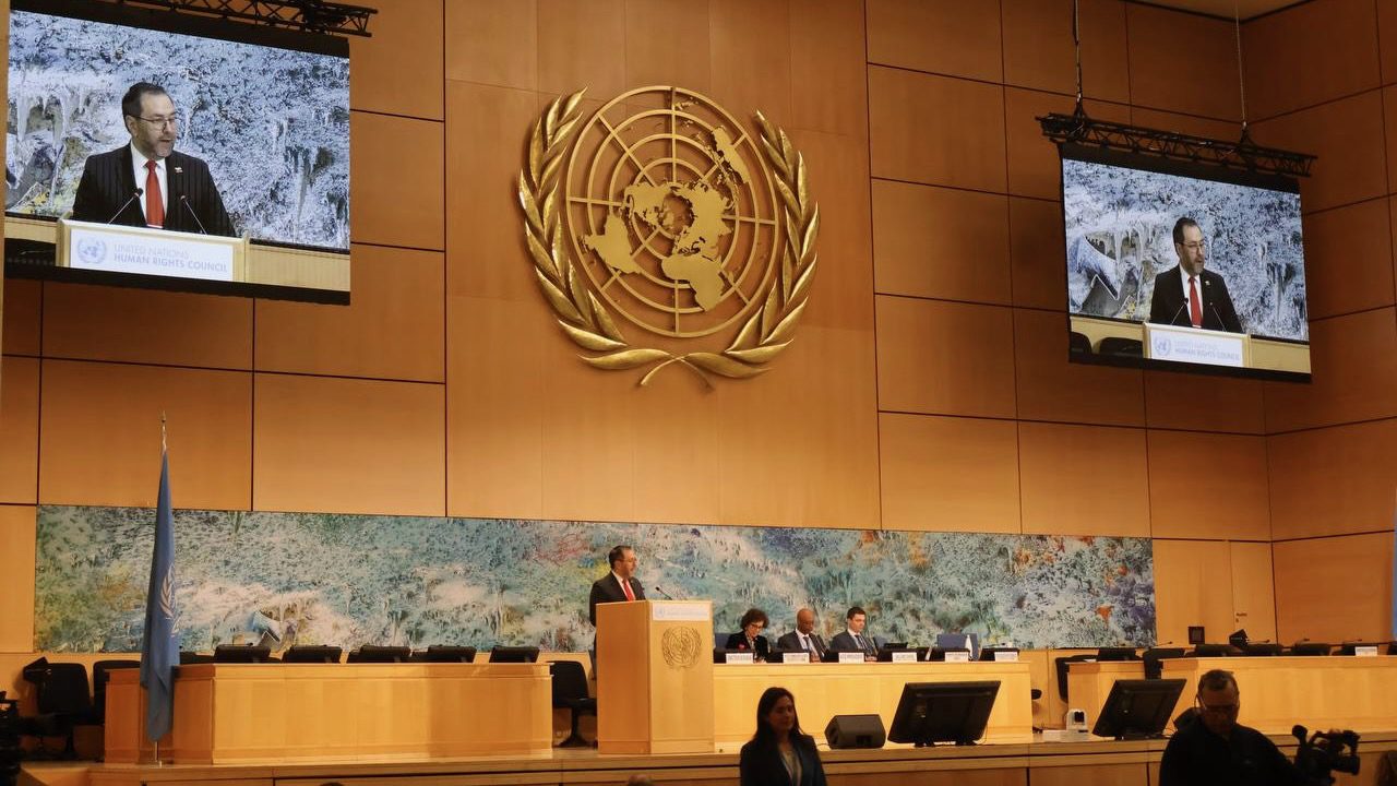 Yvan Gil speaking at UNHRC (1)