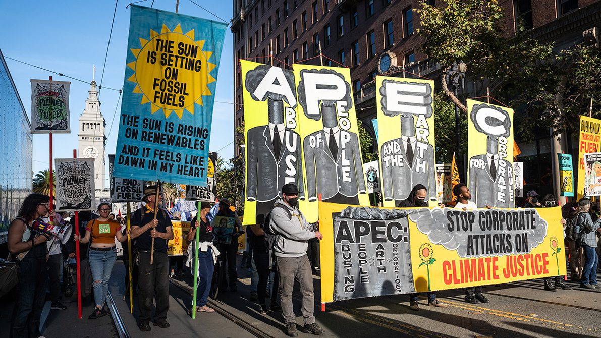 APEC summit in San Francisco met with mass protests against imperialism and in support of Palestine