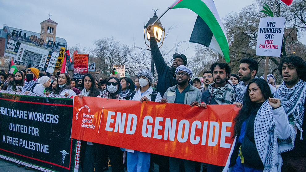 Healthcare workers will protest the American Medical Association’s silence in the face of genocide