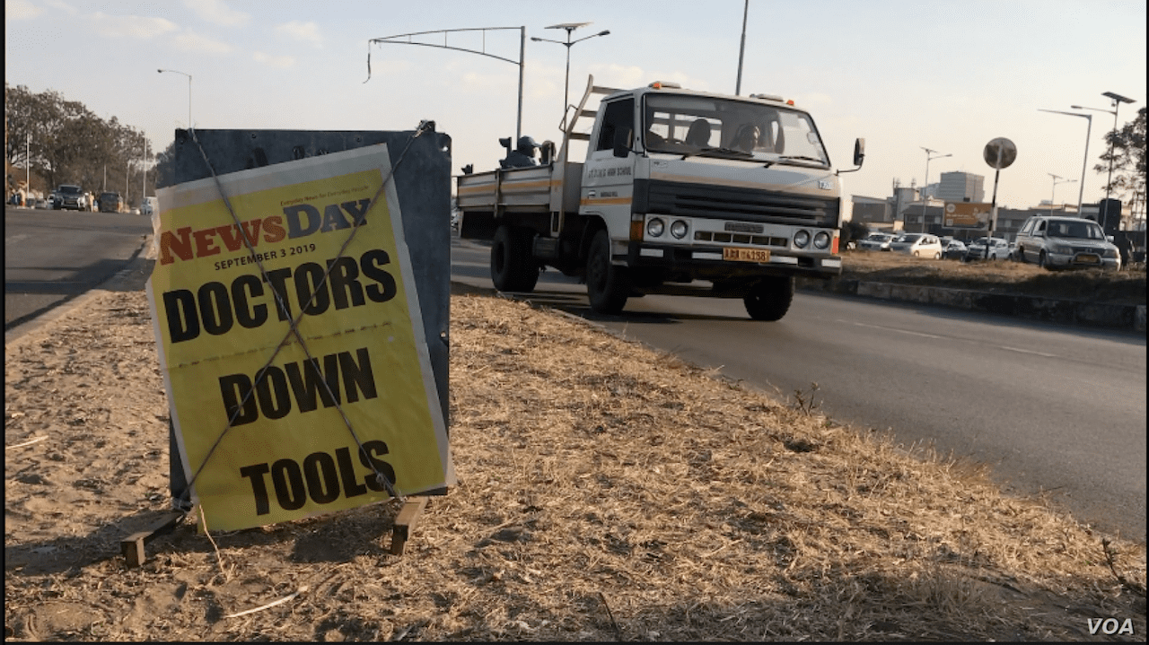 Doctors in Zimbabwe’s public hospitals go on an indefinite strike