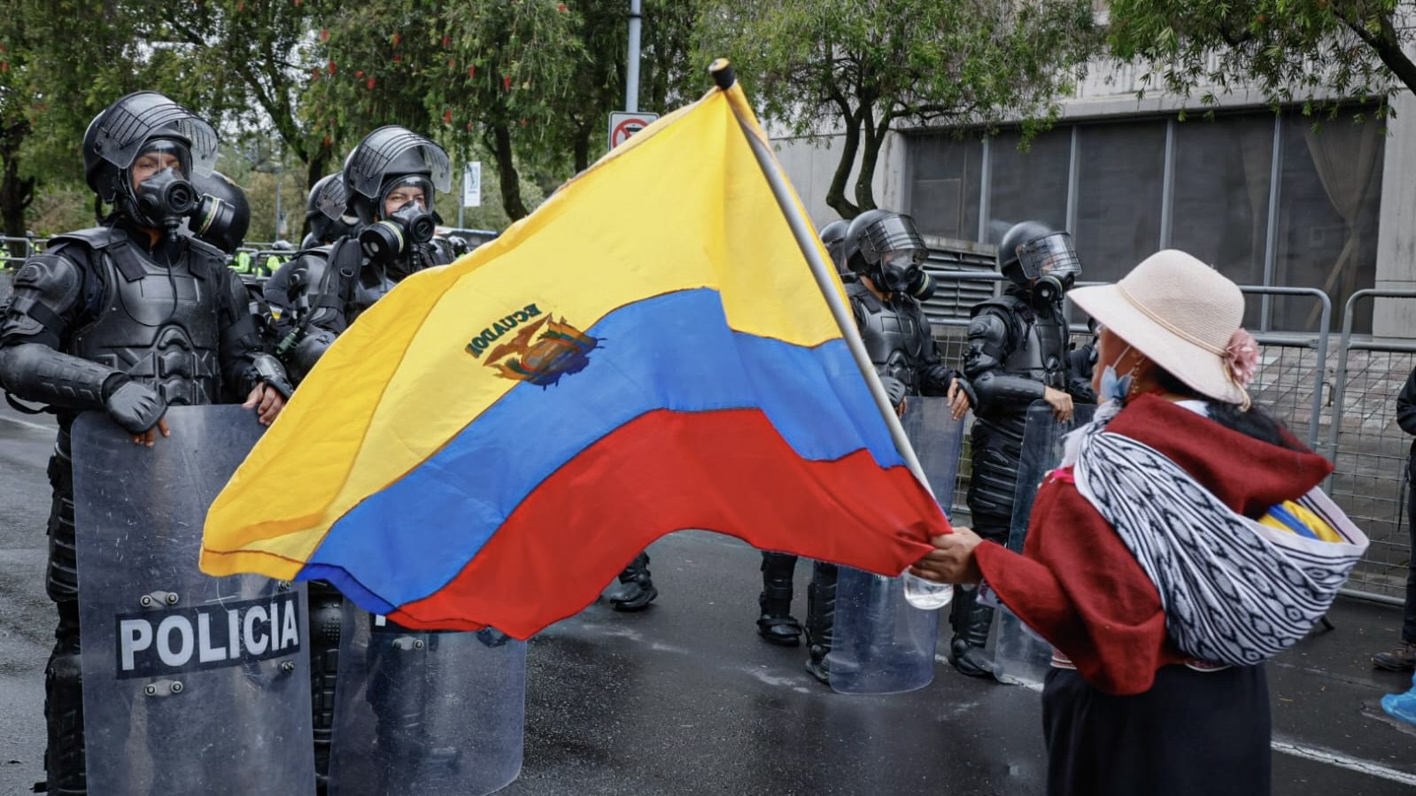 Quito repression strike