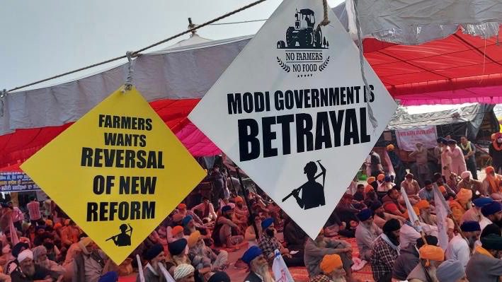 Indian farmers protest