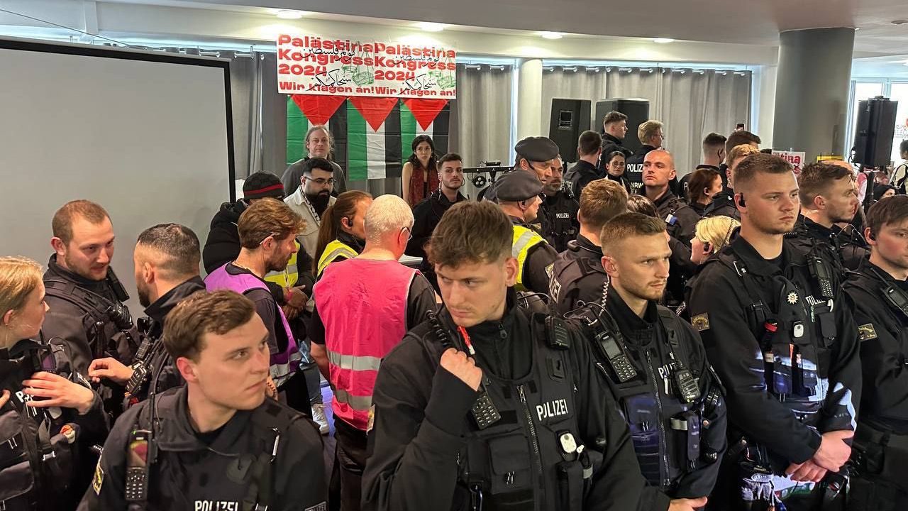 German police shut down pro-Palestine conference