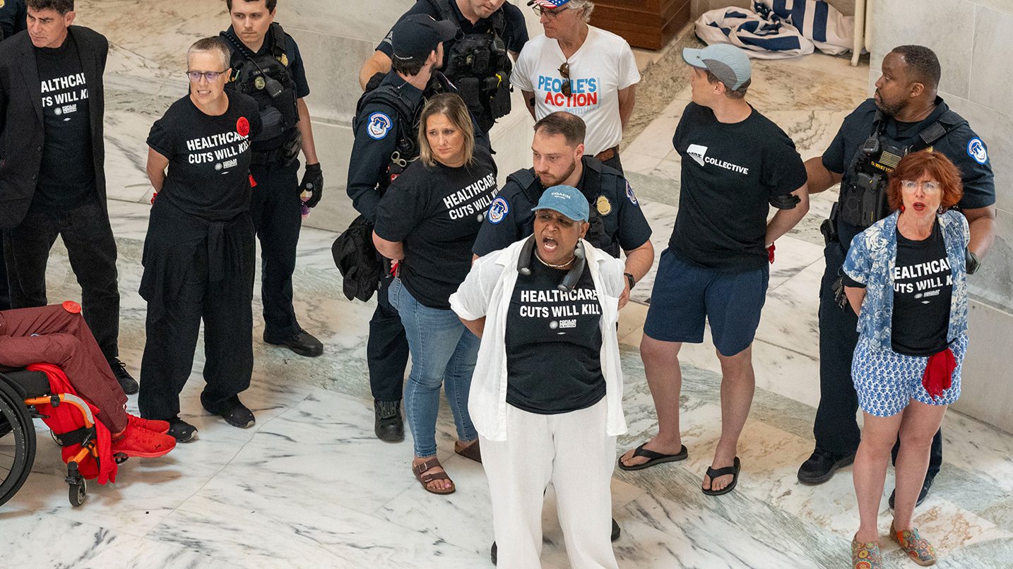 Dozens arrested on Capitol Hill protesting Trump’s “Big Beautiful Bill”