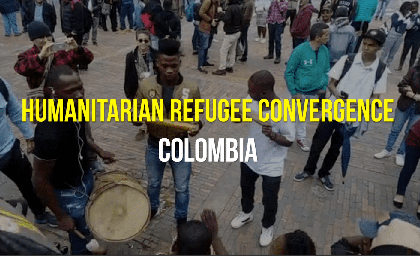 Thousands of Colombian activists participate in Humanitarian Refugee Convergence
