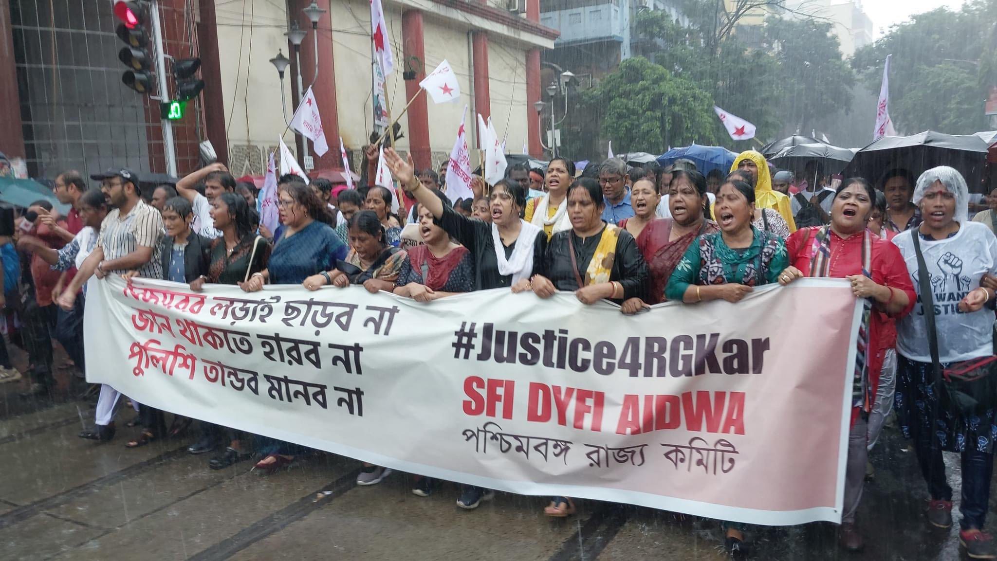 Left-led anti-femicide demonstrations enter third week in India’s West Bengal