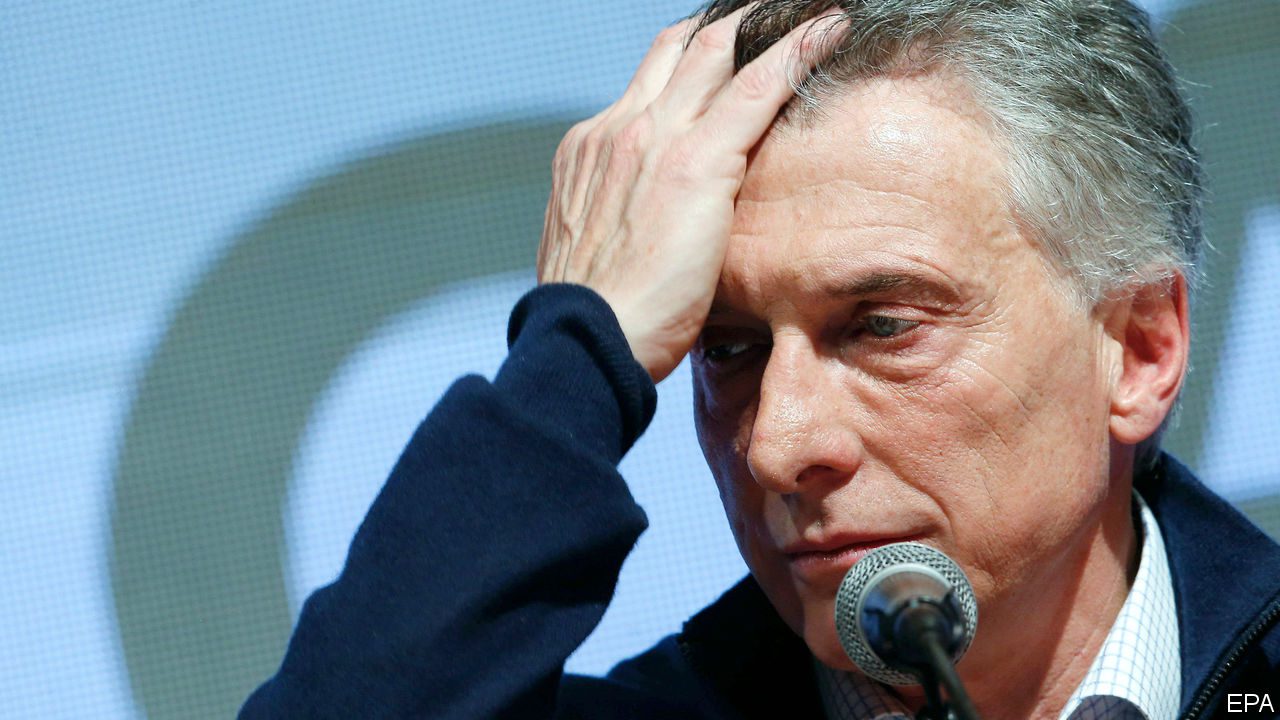 Why did the Argentine peso plummet following Macri’s loss?