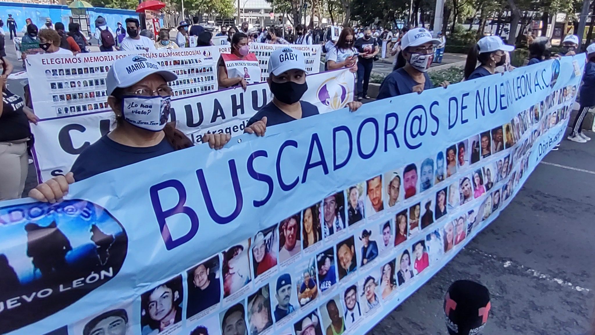 Mothers of disappeared children march across Mexico demanding their return