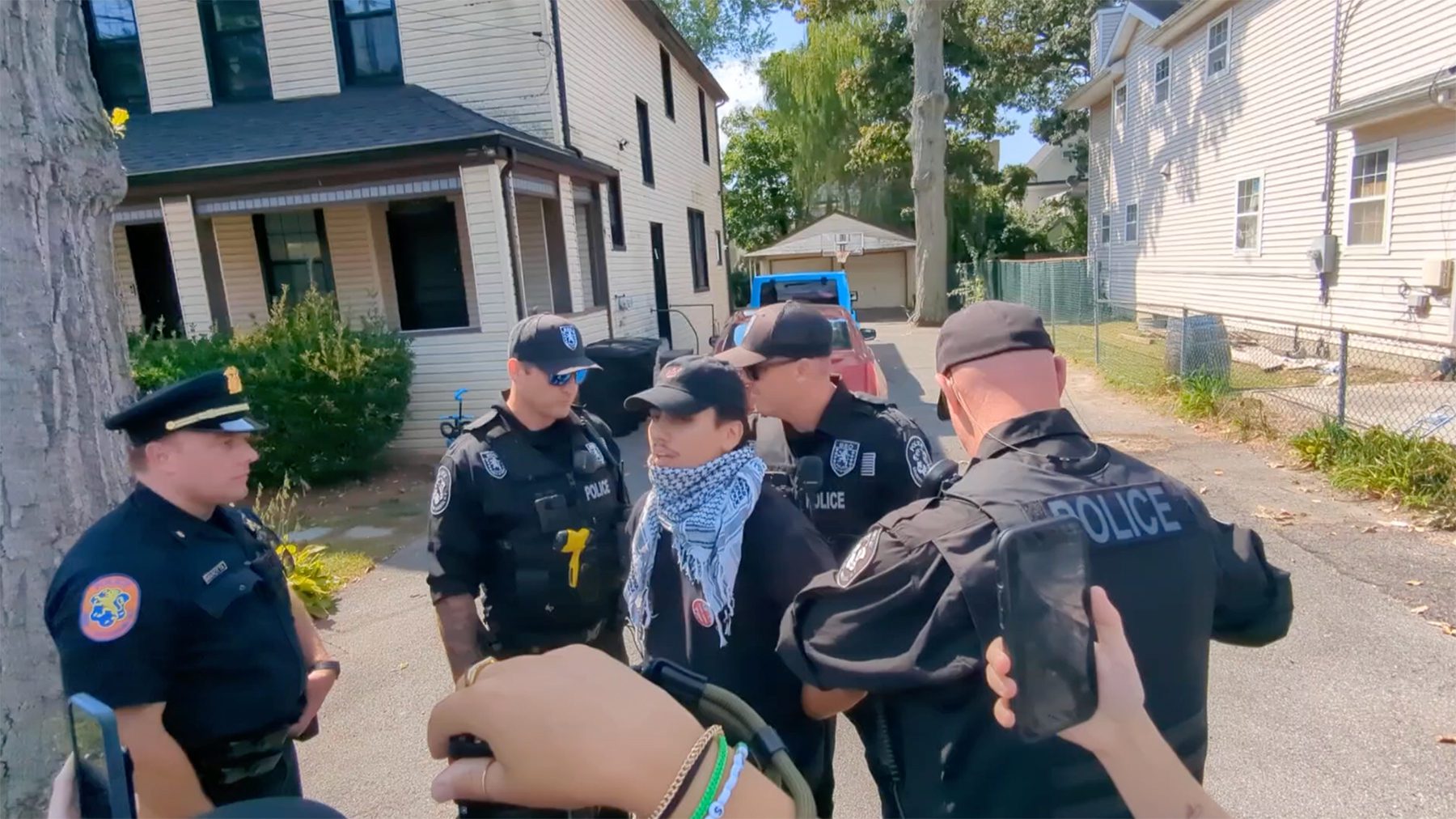 Palestine solidarity activist arrested for wearing keffiyeh in Long Island