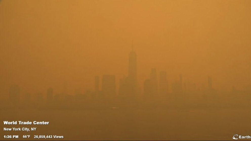NYC skyrockets to world’s most polluted city as wildfires blaze in Canada