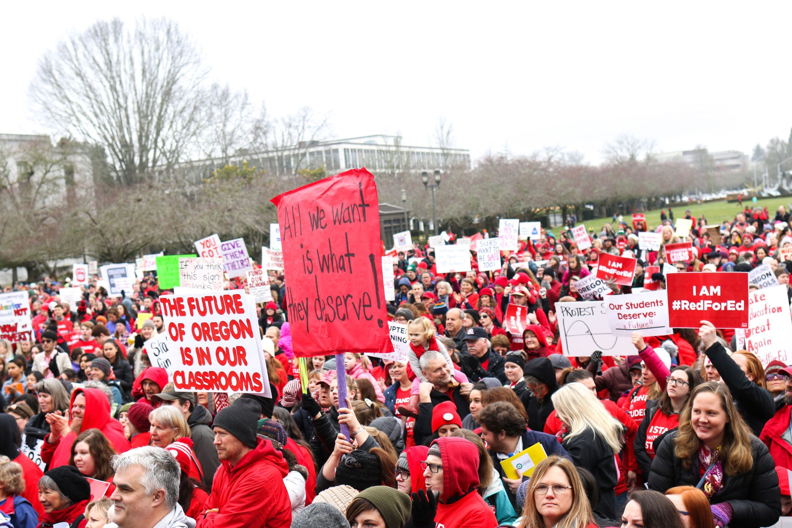 oregon taechers protest