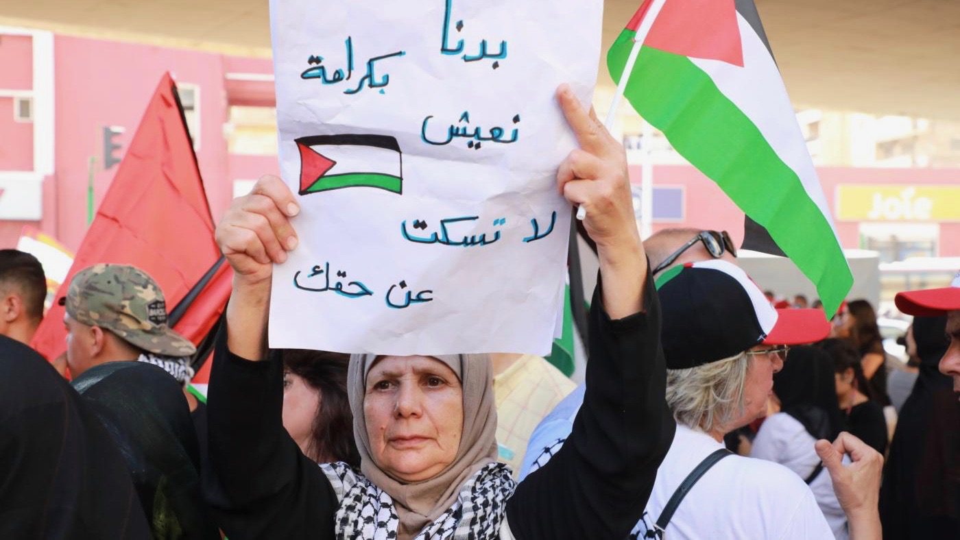 Palestinian refugees in Lebanon protest discriminatory labor law