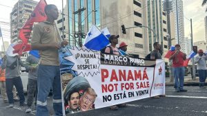 SUNTRACS protesting Marco Rubio
