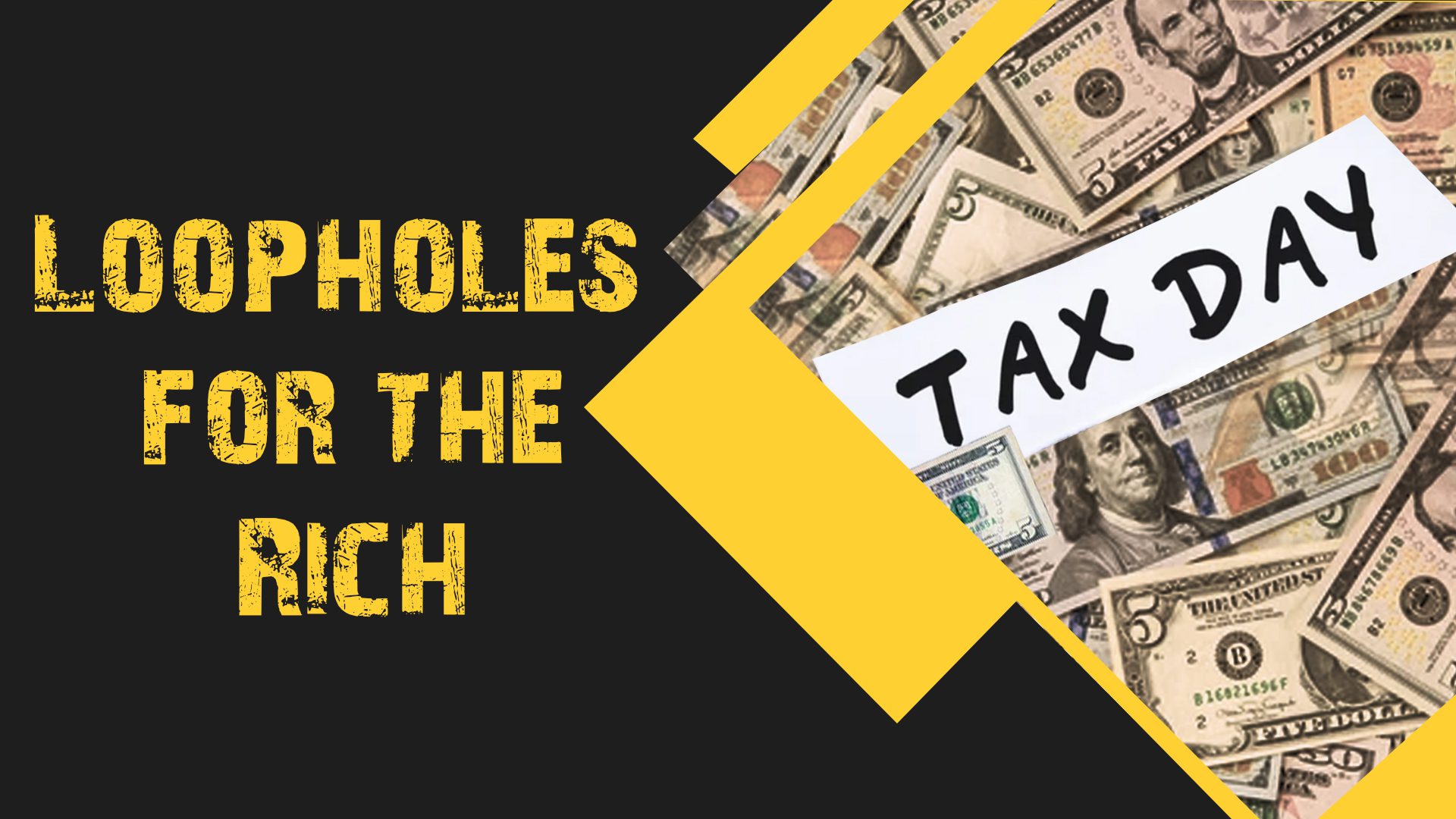 How the tax system in the US benefits the rich and burdens the working class