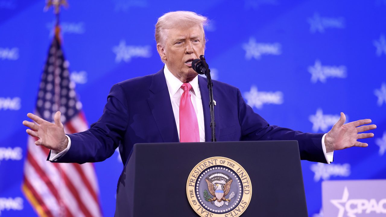 Donald Trump speaking