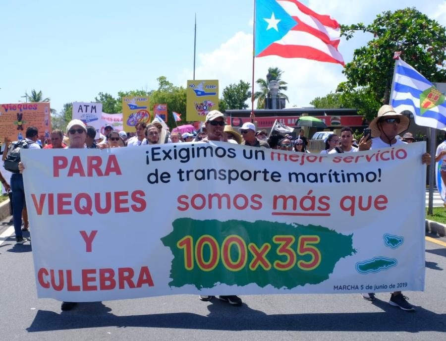 Puerto Ricans demand adequate water transportation services