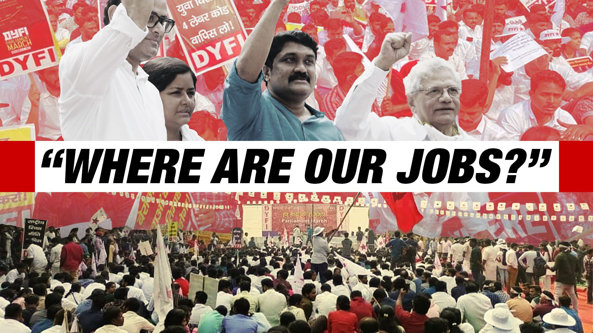 India’s left activists raise demands for jobs for youth