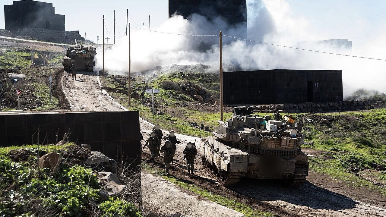 Israeli forces on the Israel–Lebanon border