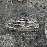 Gaza City destruction aerial