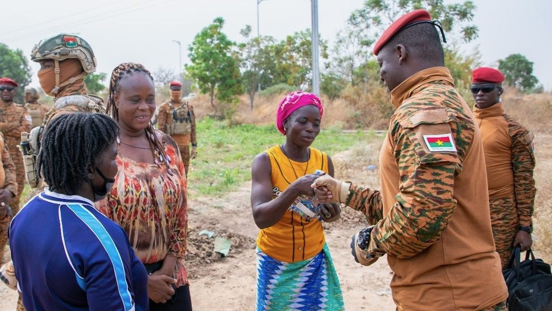 Ibrahim Traore visits women agricultural producers on International Women's Day