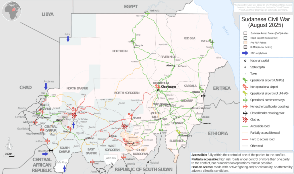 genocide gaza biden administration lloyd austin - BT News Map of Sudan