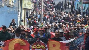 La Paz Bolivia COB general strike