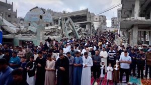 Eid al-Adha prayer in Gaza amidst the rubble - BT News Eid al-Adha prayer in Gaza amidst the rubble