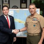 US Secretary of State Marco Rubio and SOUTHCOM commander Gen. Francis L. Donovan